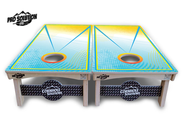 Summer Gradient Cornhole Boards - Pro Solution Lite Series
