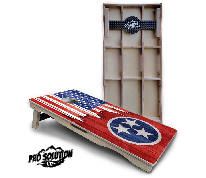 State Flag Designs South Dakota to Wyoming Cornhole Boards - Pro Solution Lite Series