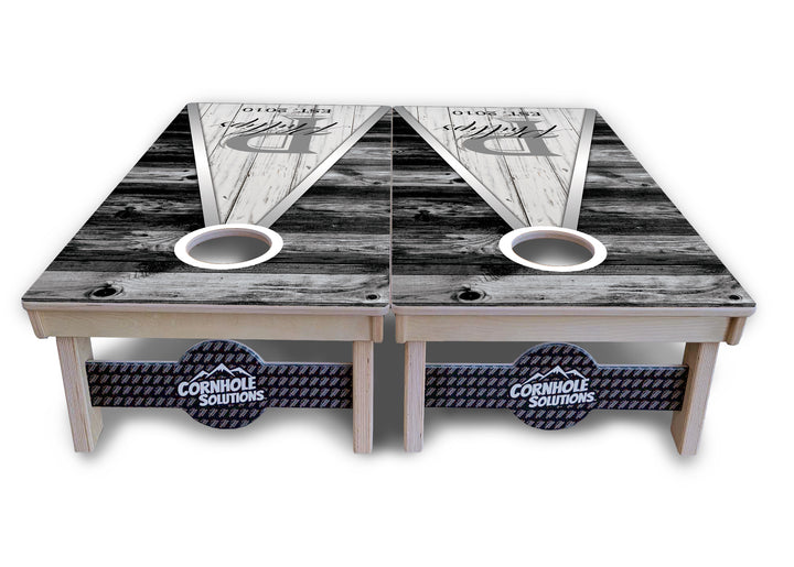 Wedding Triangle Cornhole Boards - Professional Tournament Series