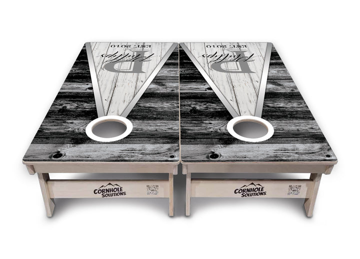Wedding Triangle Cornhole Boards - Professional Tournament Series