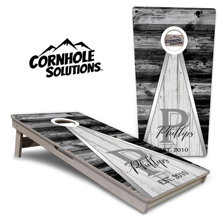 Wedding Triangle Cornhole Boards - Professional Tournament Series