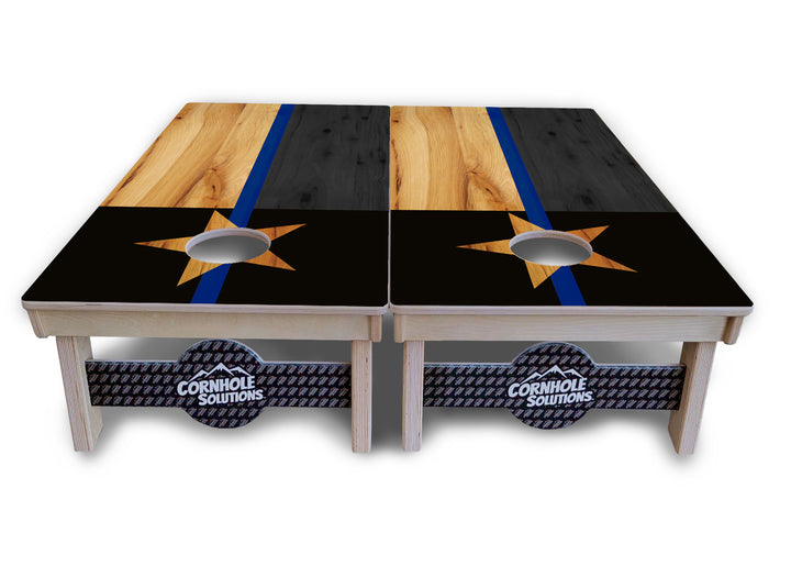 Texas Thin Blue Line Cornhole Boards - Professional Tournament Series