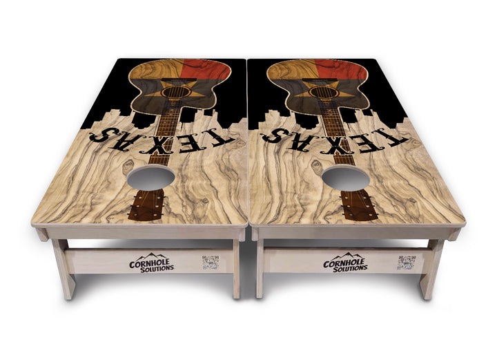 Texas Guitar Cornhole Boards - Professional Tournament Series
