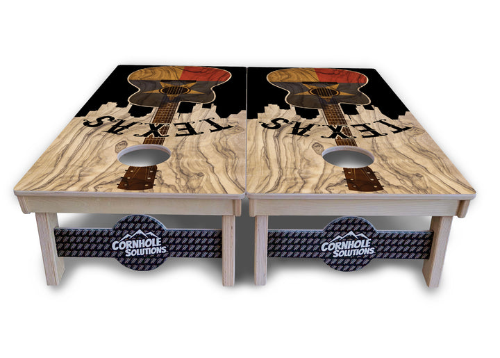 Texas Guitar Cornhole Boards - Professional Tournament Series