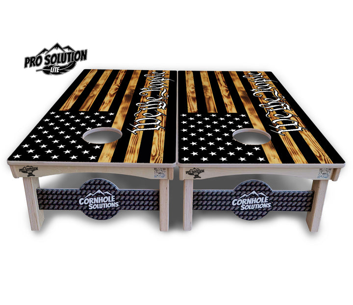 We The People USA Flag Cornhole Boards - Pro Solution Lite Series