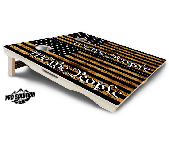 We The People USA Flag Cornhole Boards - Pro Solution Lite Series