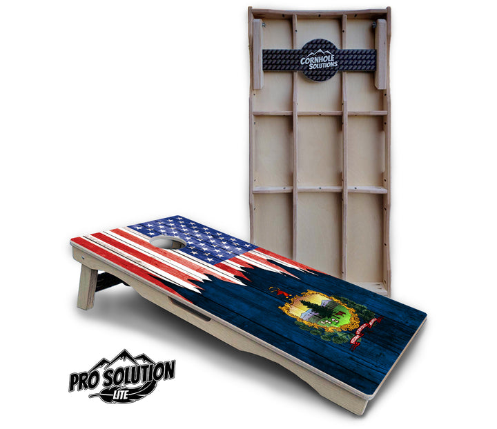 State Flag Designs South Dakota to Wyoming Cornhole Boards - Pro Solution Lite Series