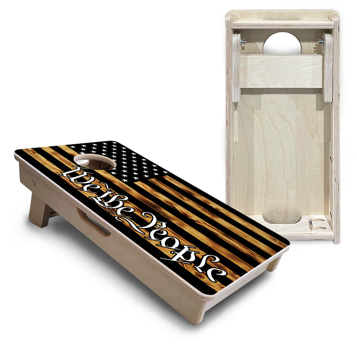 We The People USA Flag - Mini or Vacation Size Cornhole Boards