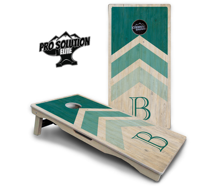 Wedding Arrows Cornhole Boards - Pro Solution Elite Series - Teal