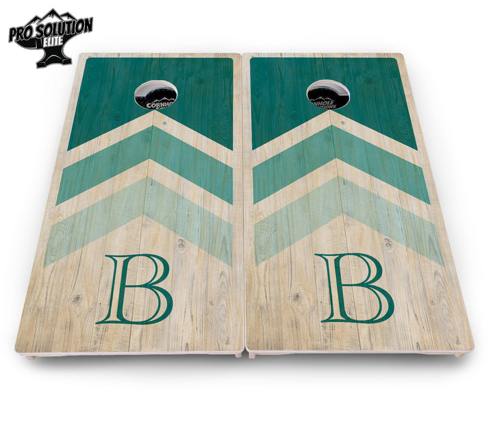 Wedding Arrows Cornhole Boards - Pro Solution Elite Series - Teal