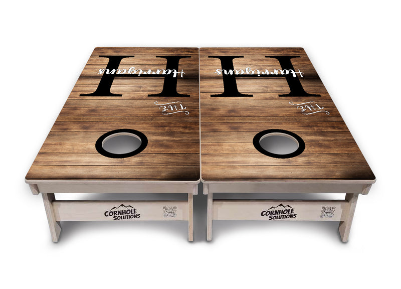 Tournament Regulation Cornhole Set - Wood Slat 2'x4' +UV Direct Print +UV Clear Coat