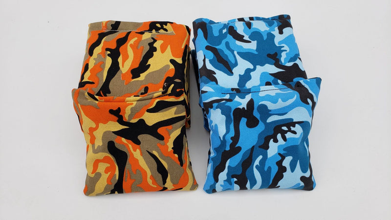 All Weather Cornhole Bags - Regulation 6"x6" Duck Cloth - Backyard Cornhole Bags (Full Set of 8 bags)
