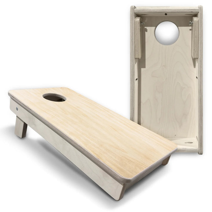 Plain Natural Finish Mini Cornhole Boards – 8 Mini Bags Included – Ready to Play