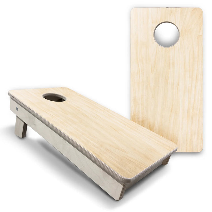 Plain Natural Finish Mini Cornhole Boards – 8 Mini Bags Included – Ready to Play