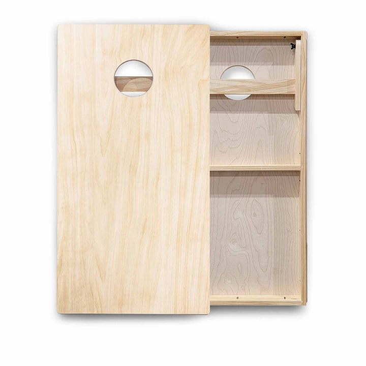 Complete Backyard Cornhole Bundle - Boards, Bags & Carrying Case - Classic Plain (Ready to Play)