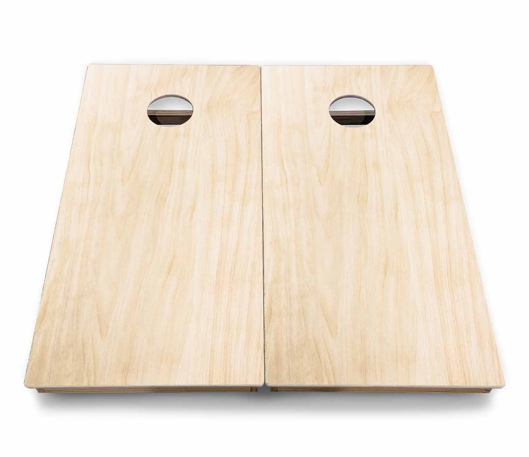 Complete Backyard Cornhole Bundle - Boards, Bags & Carrying Case - Classic Plain (Ready to Play)