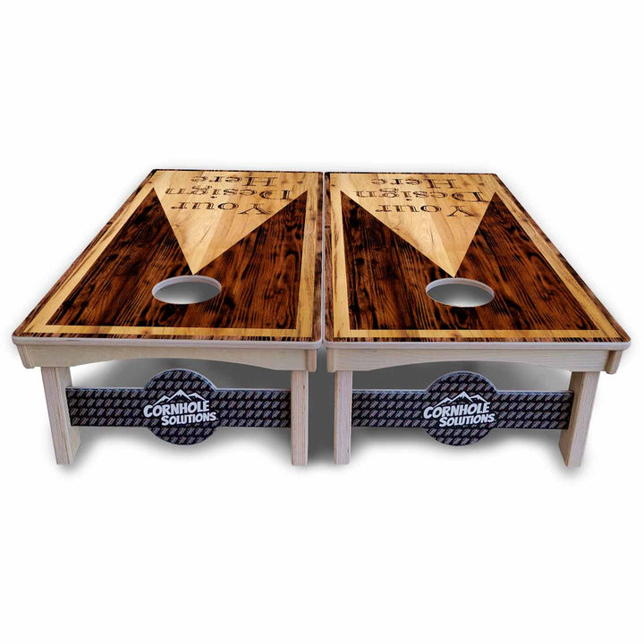 Custom Wooden Triangle Cornhole Boards – Pro Lite or Pro Elite