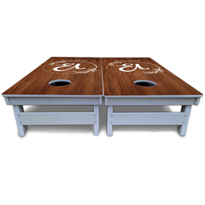 Laurel Wreath Cornhole Boards - All Weather Series
