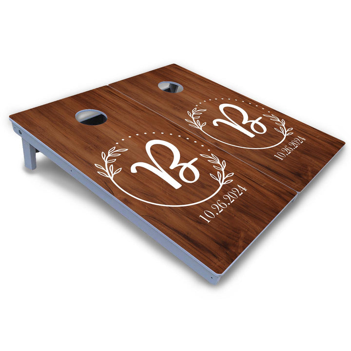 Laurel Wreath Cornhole Boards - All Weather Series