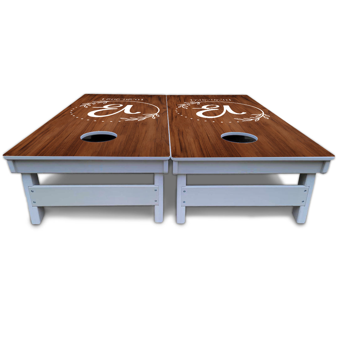 Laurel Wreath Cornhole Boards - All Weather Series