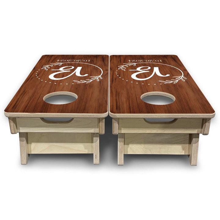 Laurel Wreath - Mini or Vacation Size Cornhole Boards