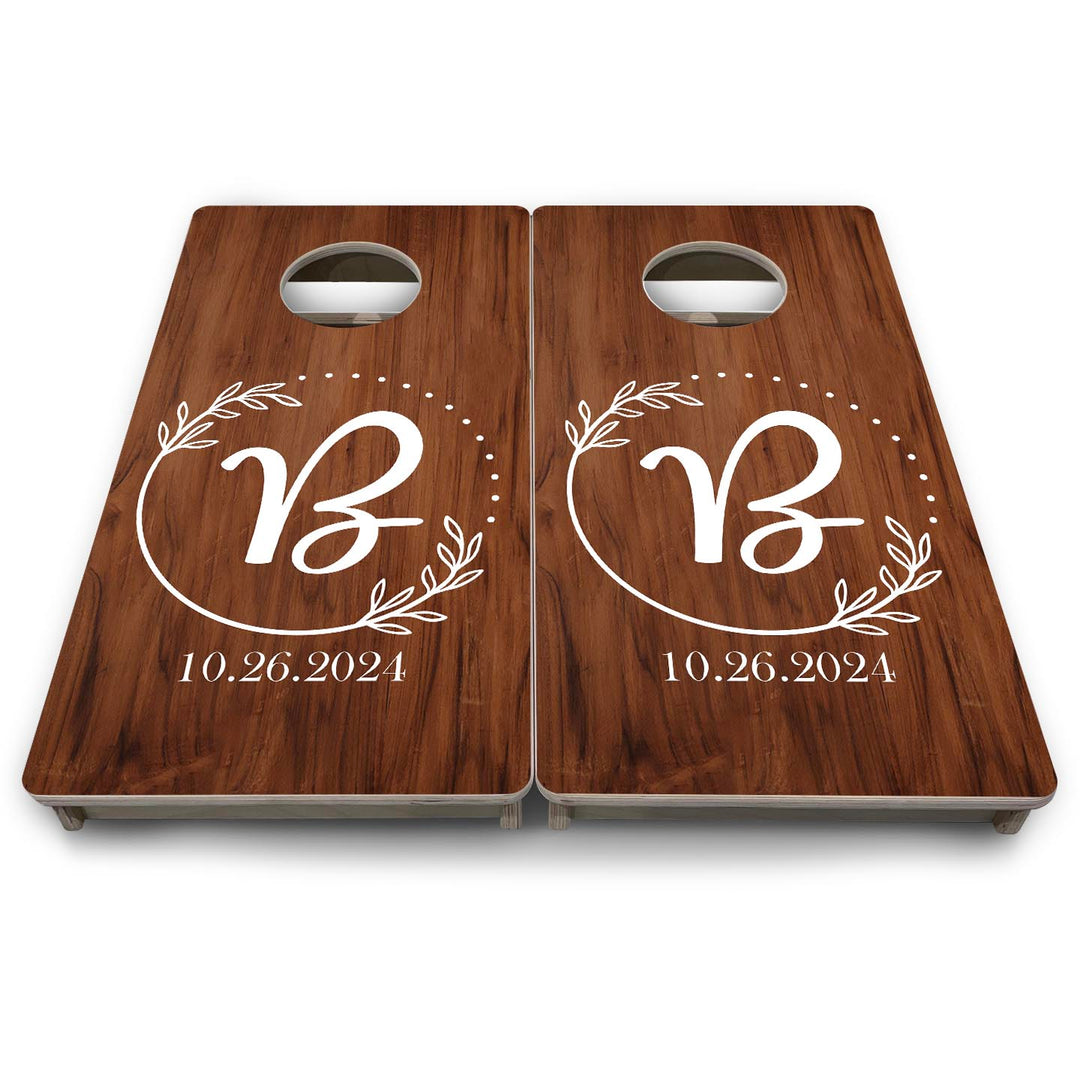 Laurel Wreath - Mini or Vacation Size Cornhole Boards