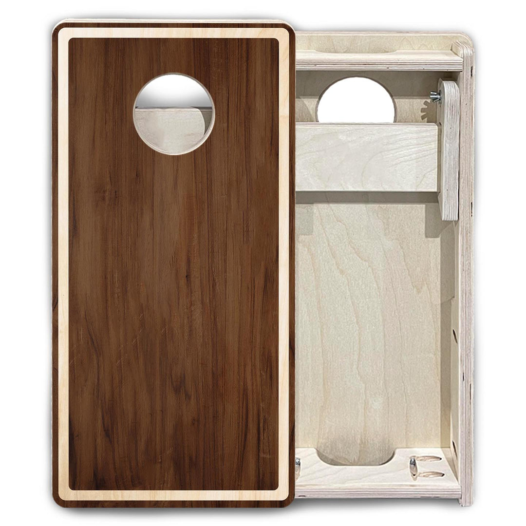 Stained Natural Border - Mini or Vacation Size Cornhole Boards