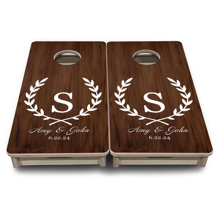 Open Laurel Wreath - Mini or Vacation Size Cornhole Boards