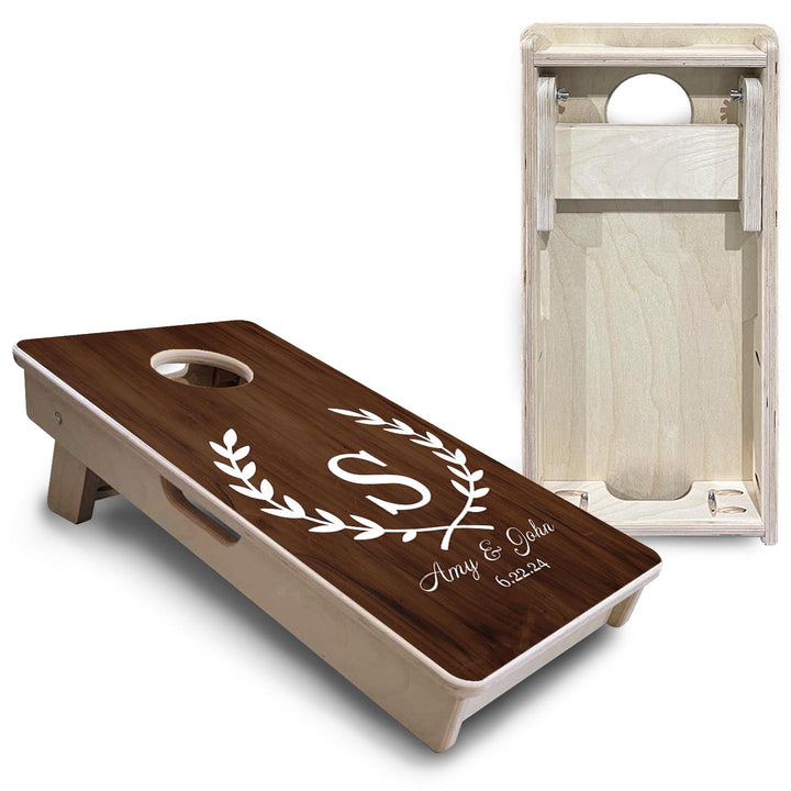 Open Laurel Wreath - Mini or Vacation Size Cornhole Boards