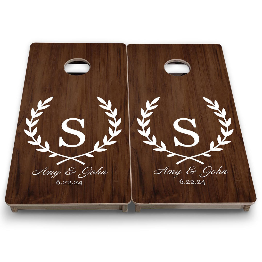 Open Laurel Wreath - Mini or Vacation Size Cornhole Boards