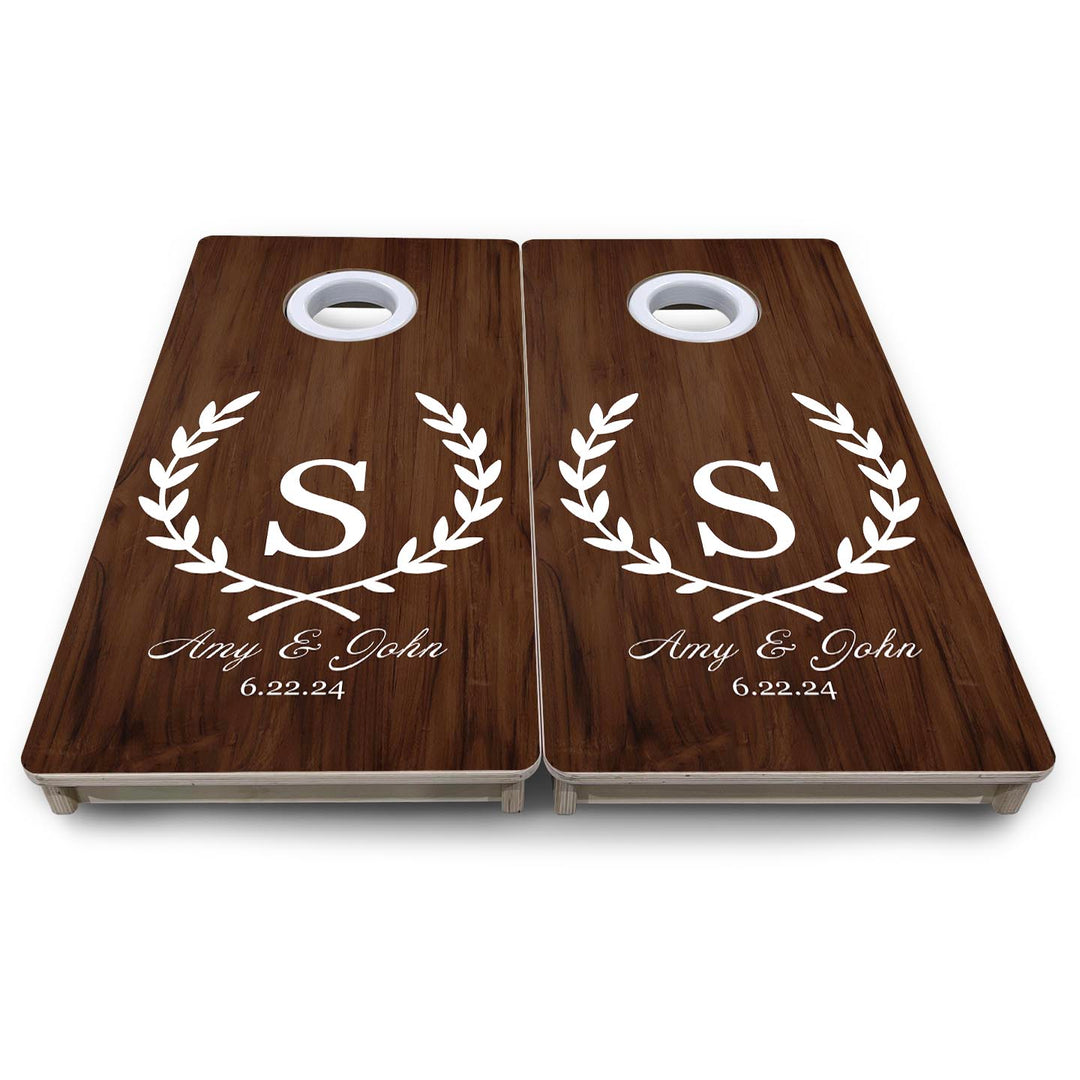Open Laurel Wreath - Mini or Vacation Size Cornhole Boards