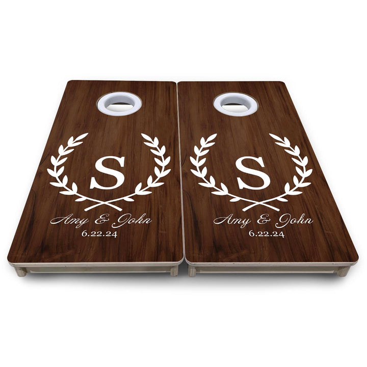 Open Laurel Wreath - Mini or Vacation Size Cornhole Boards
