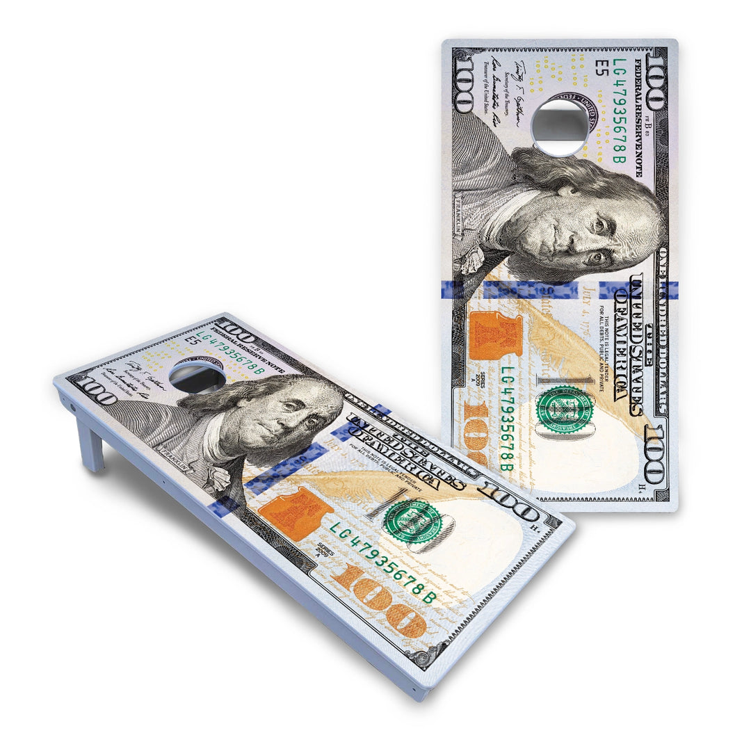 Hundred Dollar Bill Cornhole Boards - All Weather Series
