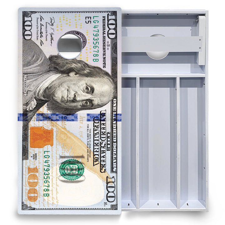 Hundred Dollar Bill Cornhole Boards - All Weather Series