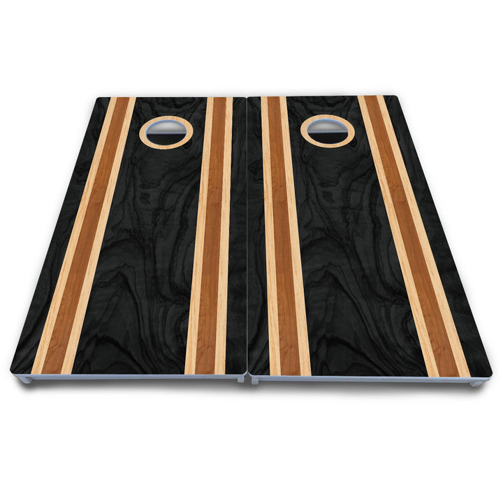 Dark Wood Cornhole Boards - All Weather Series