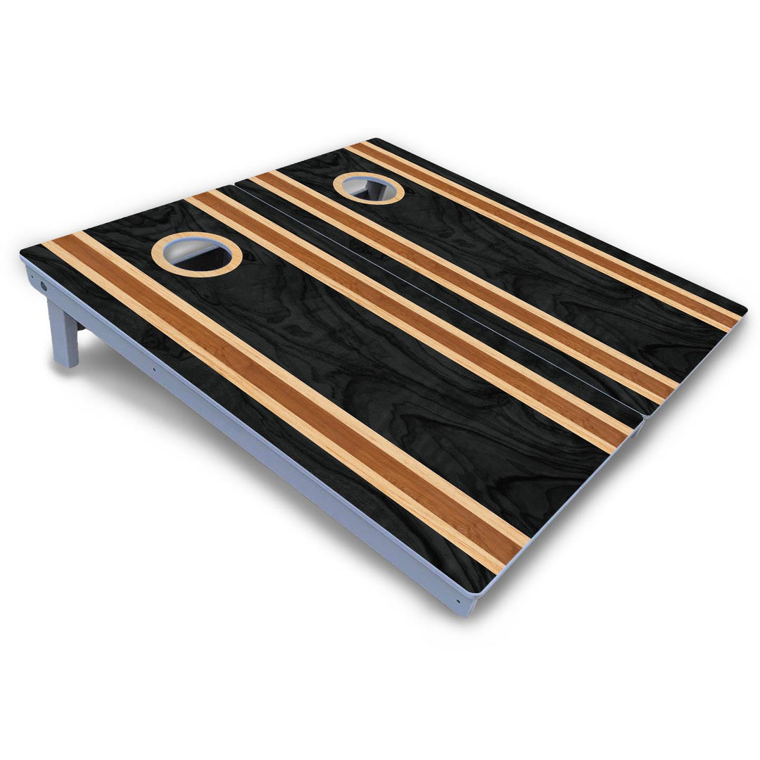 Dark Wood Cornhole Boards - All Weather Series