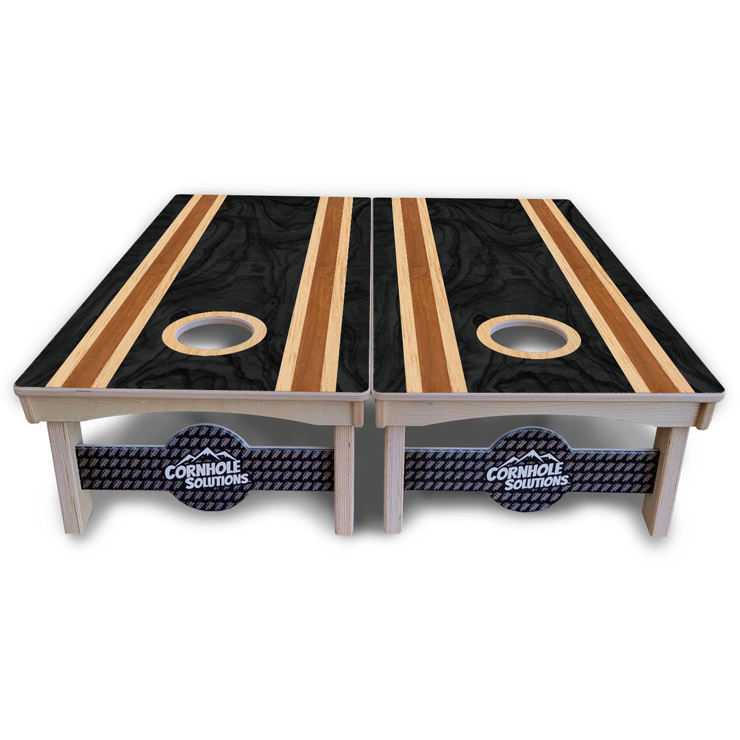 Dark Stripes Cornhole Boards – Pro Lite or Pro Elite