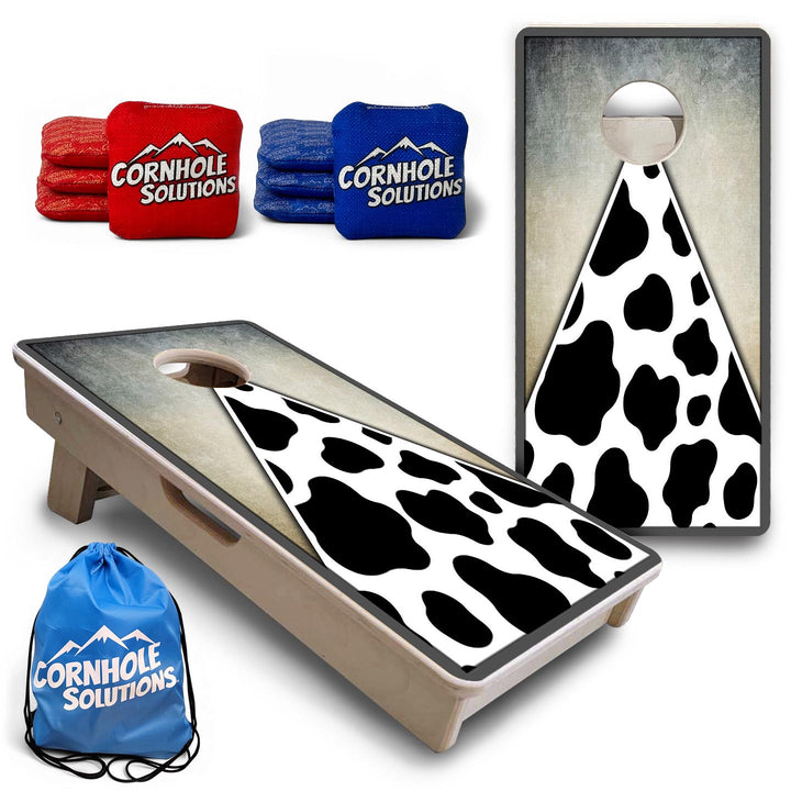 Cow Print - Mini or Vacation Size Cornhole Boards