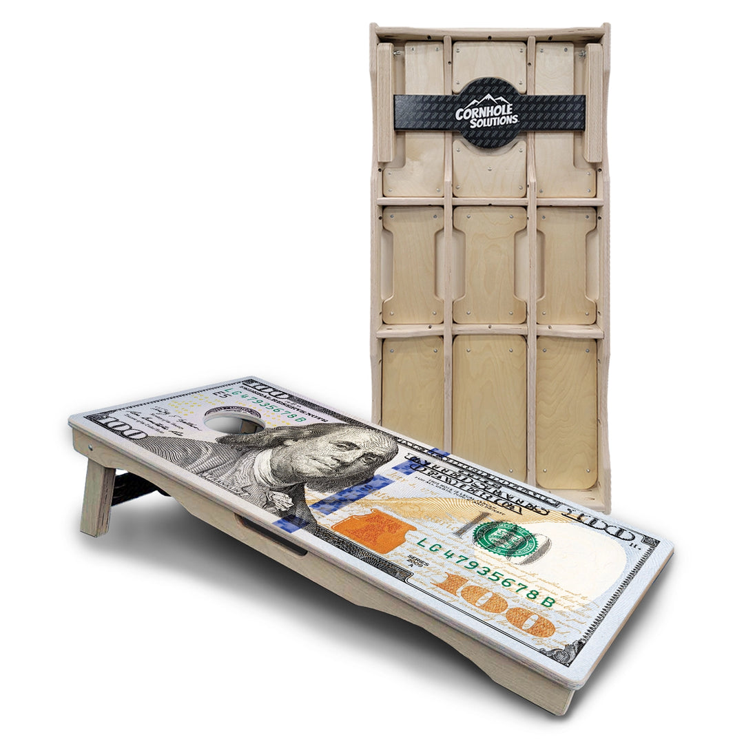 Hundred Dollar Bill Cornhole Boards – Pro Lite or Pro Elite