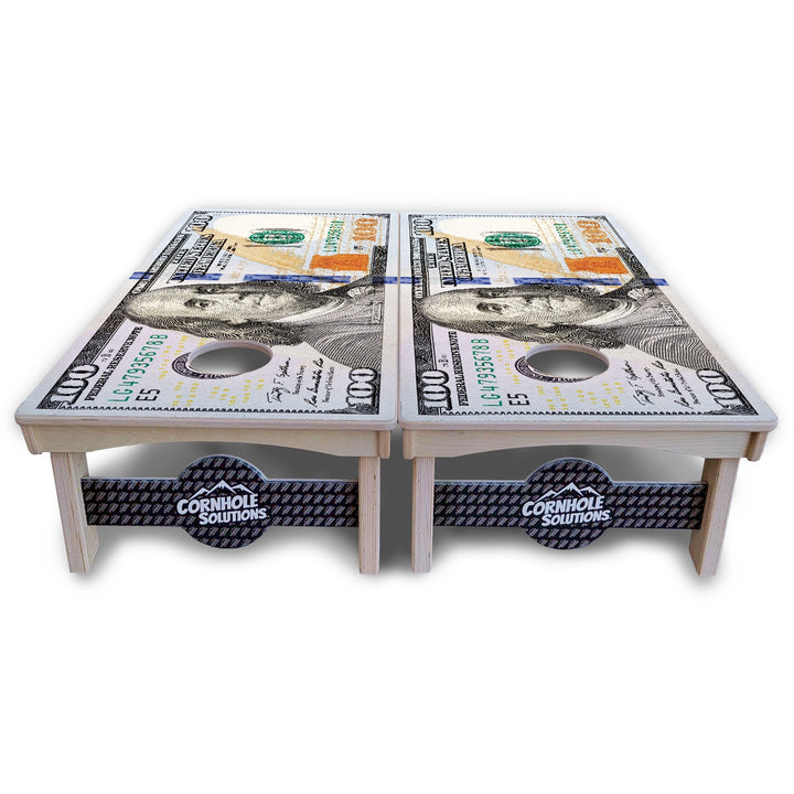 Hundred Dollar Bill Cornhole Boards – Pro Lite or Pro Elite