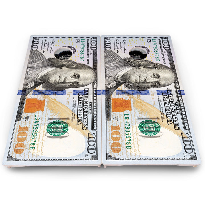 Hundred Dollar Bill Cornhole Boards – Pro Lite or Pro Elite