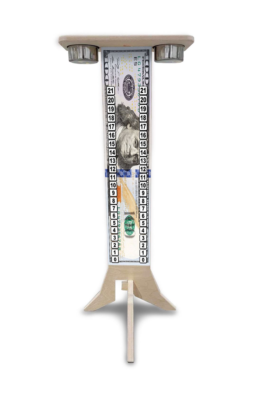 $100 Bill - Score Stand (cups & clips included) Score/Drink Stand