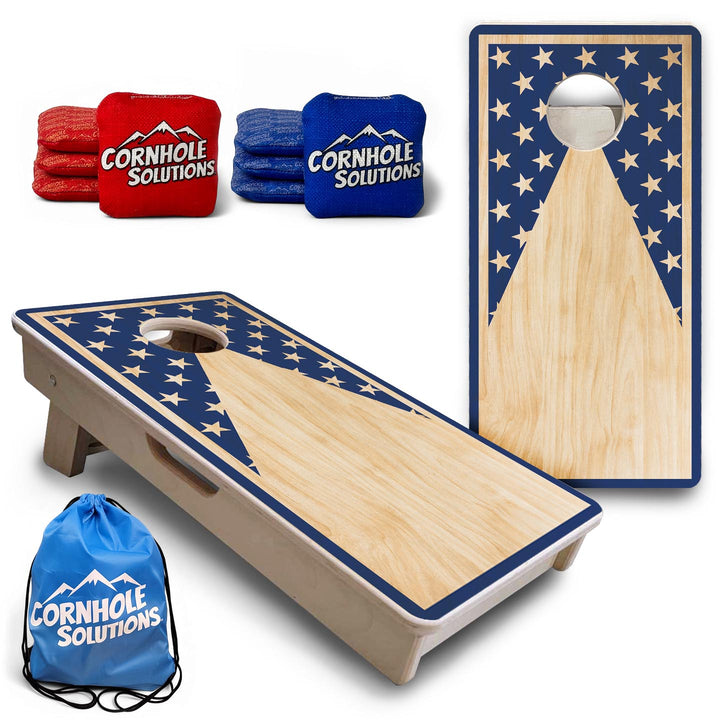 Stars Keyhole - Mini or Vacation Size Cornhole Boards