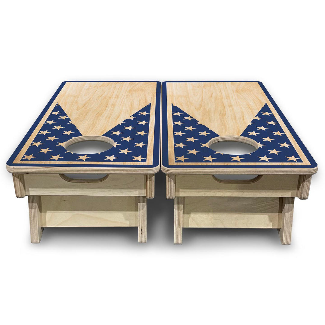 Stars Keyhole - Mini or Vacation Size Cornhole Boards