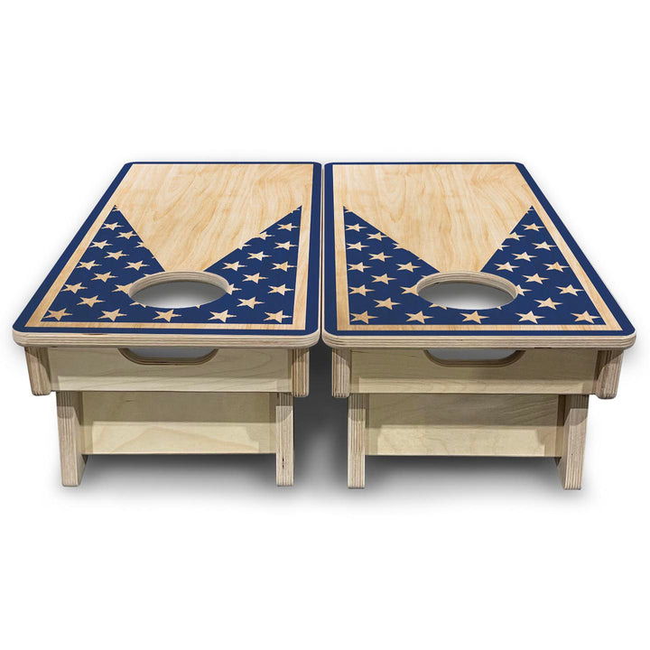 Stars Keyhole - Mini or Vacation Size Cornhole Boards