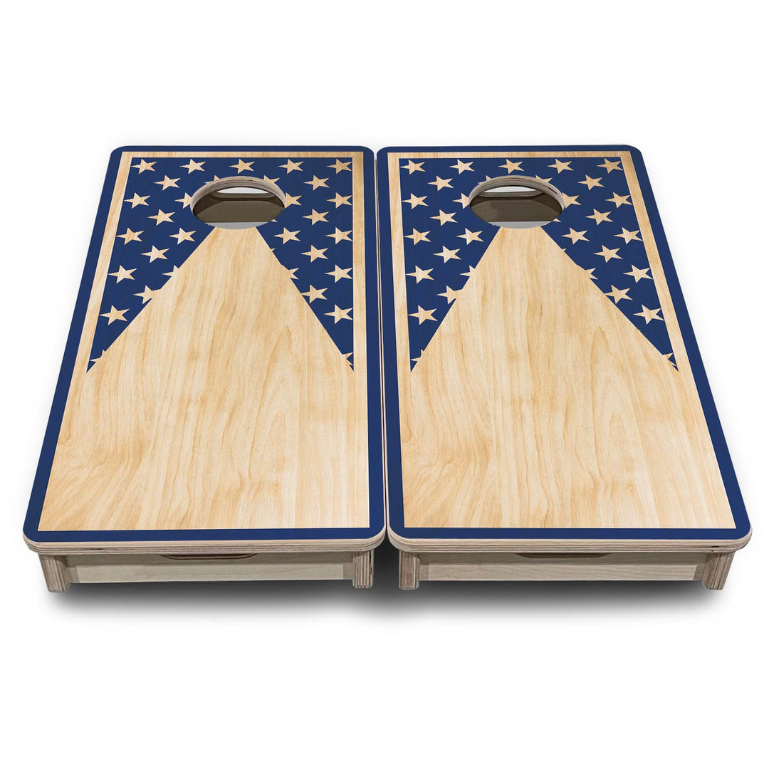 Stars Keyhole - Mini or Vacation Size Cornhole Boards