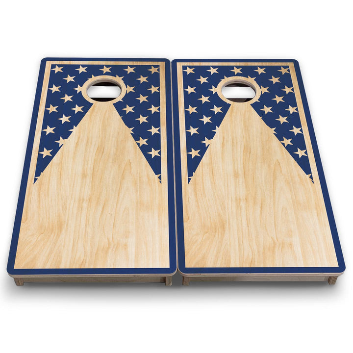 Stars Keyhole - Mini or Vacation Size Cornhole Boards