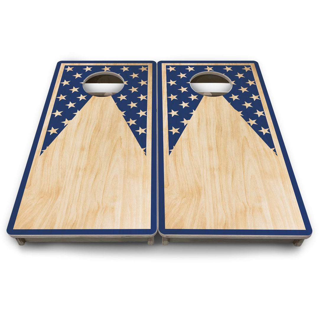 Stars Keyhole - Mini or Vacation Size Cornhole Boards