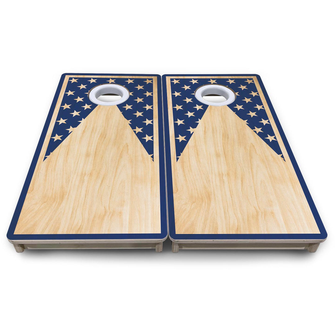 Stars Keyhole - Mini or Vacation Size Cornhole Boards