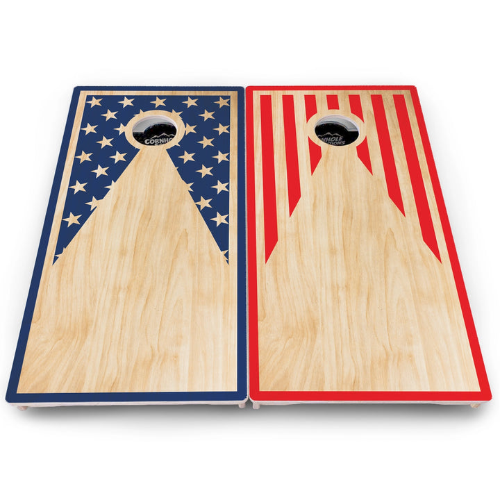 Stars & Stripes Keyhole Cornhole Boards – Pro Lite or Pro Elite